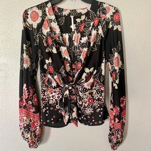 Free People floral blouse